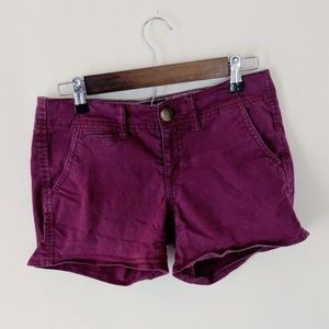 Burgundy AE Shorts